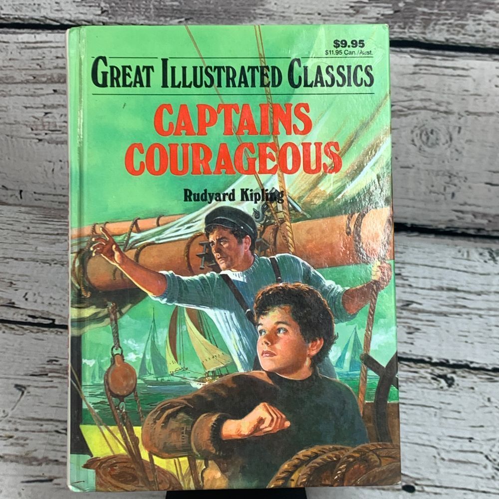 Captains Courageous - Rudyard Kipling Great Illustrated Classics‎ Hardcover Book